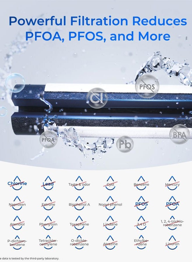 Waterdrop MDJ64844601 Refrigerator Water Filter, Replacement for LG LT1000P, LT1000PC, ADQ74793501, ADQ74793502, Kenmore 46-9980, 9980, LFXC24796S, LSFXC2496D, NSF 401&53&42 Certified - Image 5