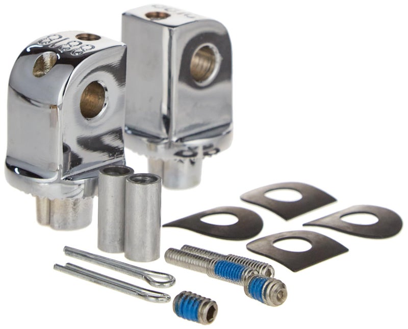 Kuryakyn 8818 Splined Male Mount Peg Adapters for Front/Rear Footpegs and Floorboards: Honda, Suzuki, Triumph, Yamaha Motorcycles, Chrome, 1 Pair , Red - Image 2