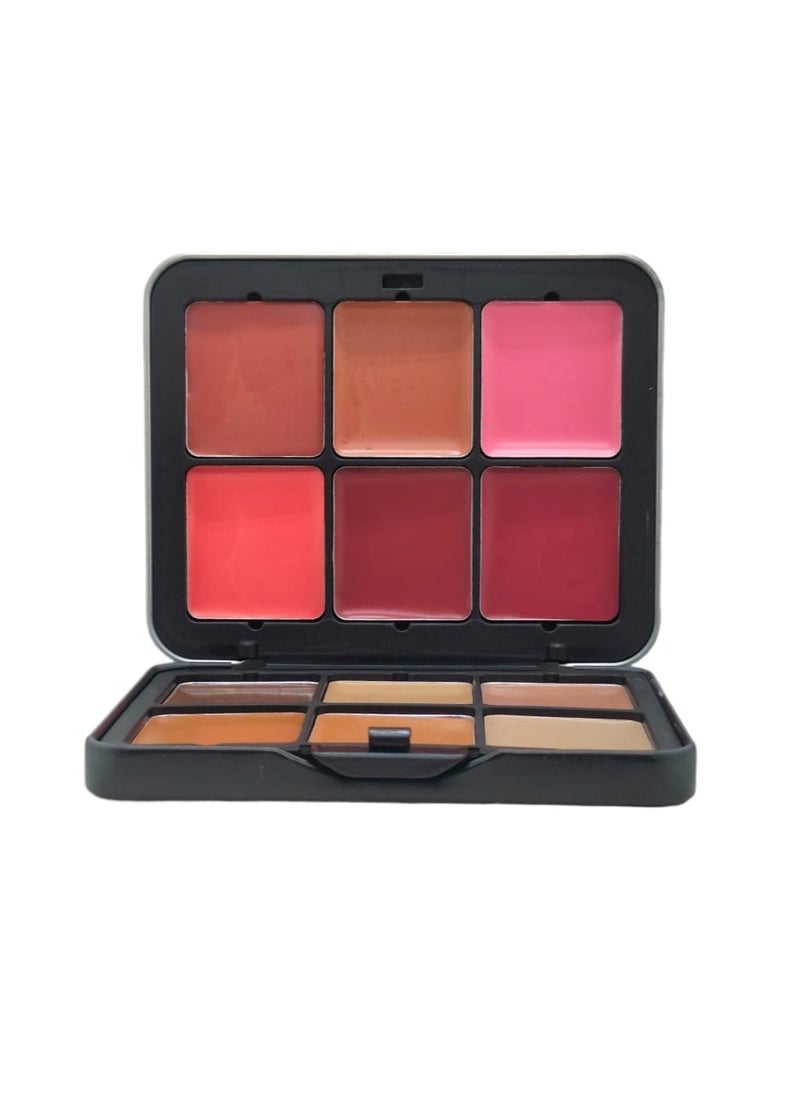 Ministar Ultra HD Palette Blusher And Contour creamy 60g - 12 Colors  - Image 3