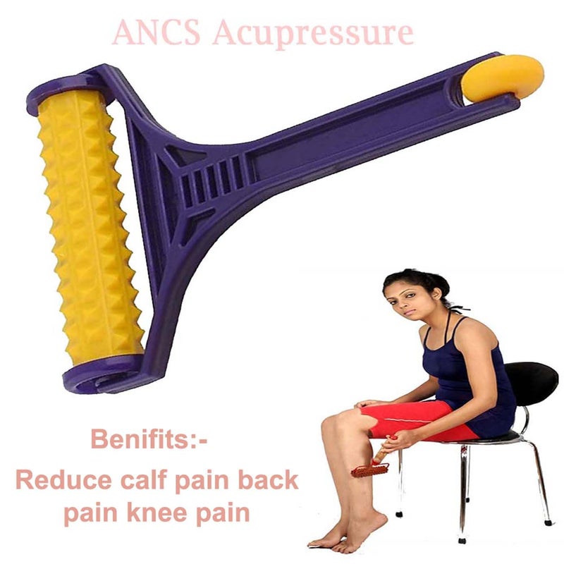 ANCS أسطوانة خشبية للعلاج بالضغط للقدم، مجموعة حصيرة ضغط يدوية مغناطيسية - Image 5
