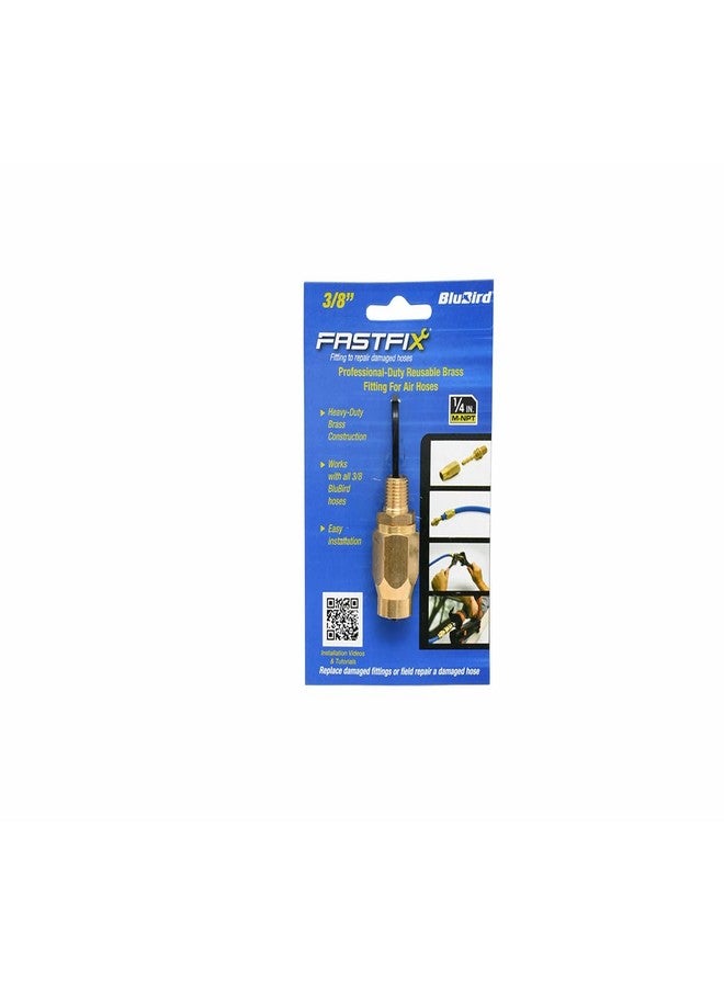 BluBird Fast Fix - 3/8" Air Hose Assembly Repair Fitting - w/ 1/4" MNPT Fixed - FFFX38 - Image 5