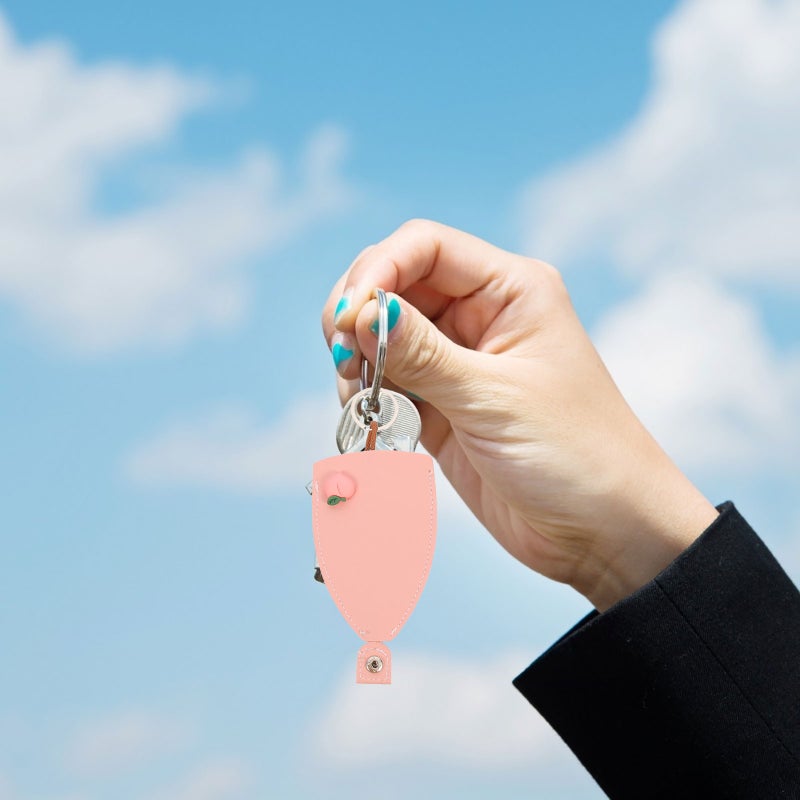 4pcs Car Key Case Pull Out Key Cover key Cover PU Leather Car Key Bag for Women - Image 5