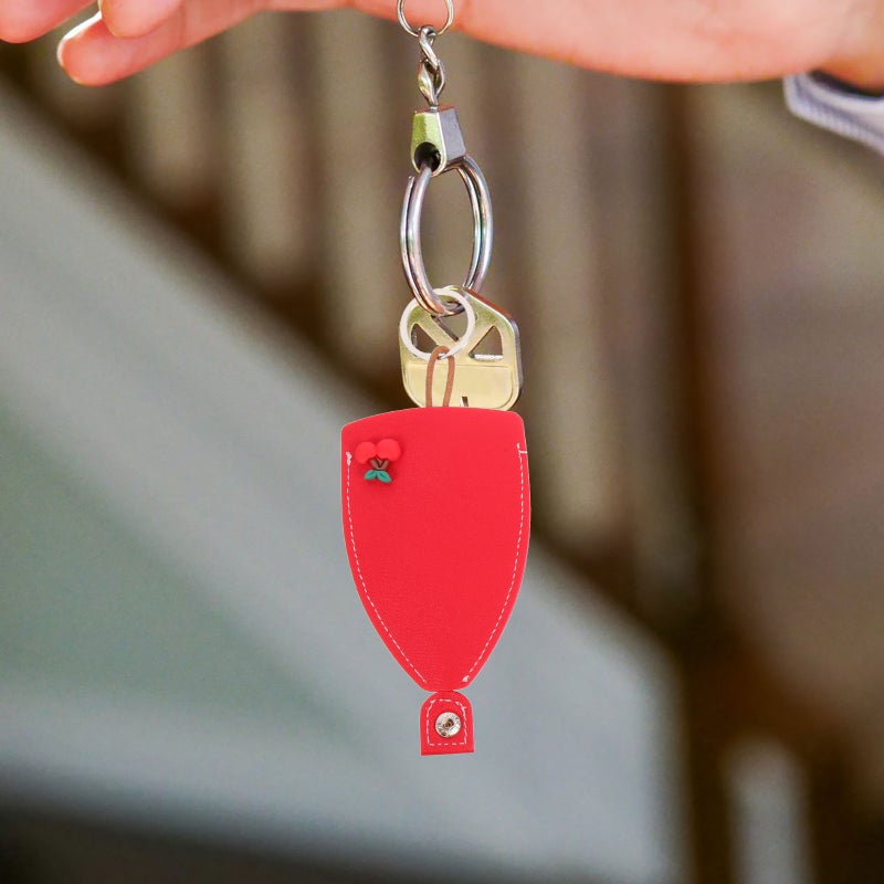 4pcs Car Key Case Pull Out Key Cover key Cover PU Leather Car Key Bag for Women - Image 3