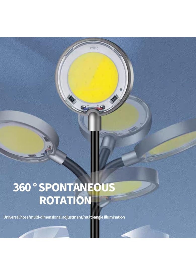 SYOSI - Mini Aquarium Light Clip 3W Portable Watterproof Fish Tank Light Clip USB No Stroboscopic Eye protection Clamp Light 360° Rotation Lighting for Small Fish Tank Saltwater Aquariums Planted Tank - Image 1
