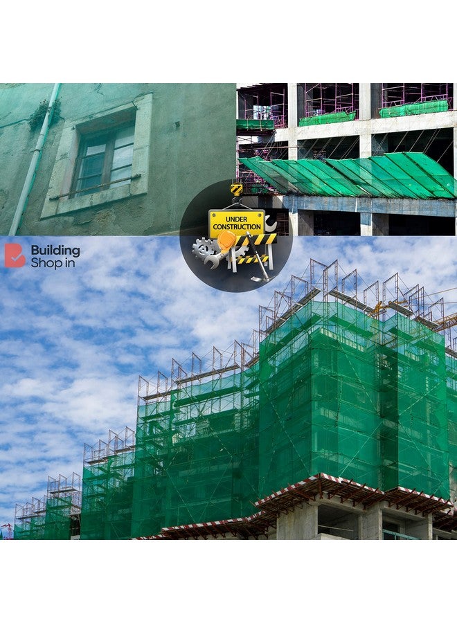 Buildingshop Buildingshop.in Green Net for Garden - 50% (10 X 20 Ft) Raw Product Factory Outlet Non-Stitched Sun Shade for Balcony, Green Parda, Garden Accessories, Car Parking Shed for Sun & Water Block. - Image 5