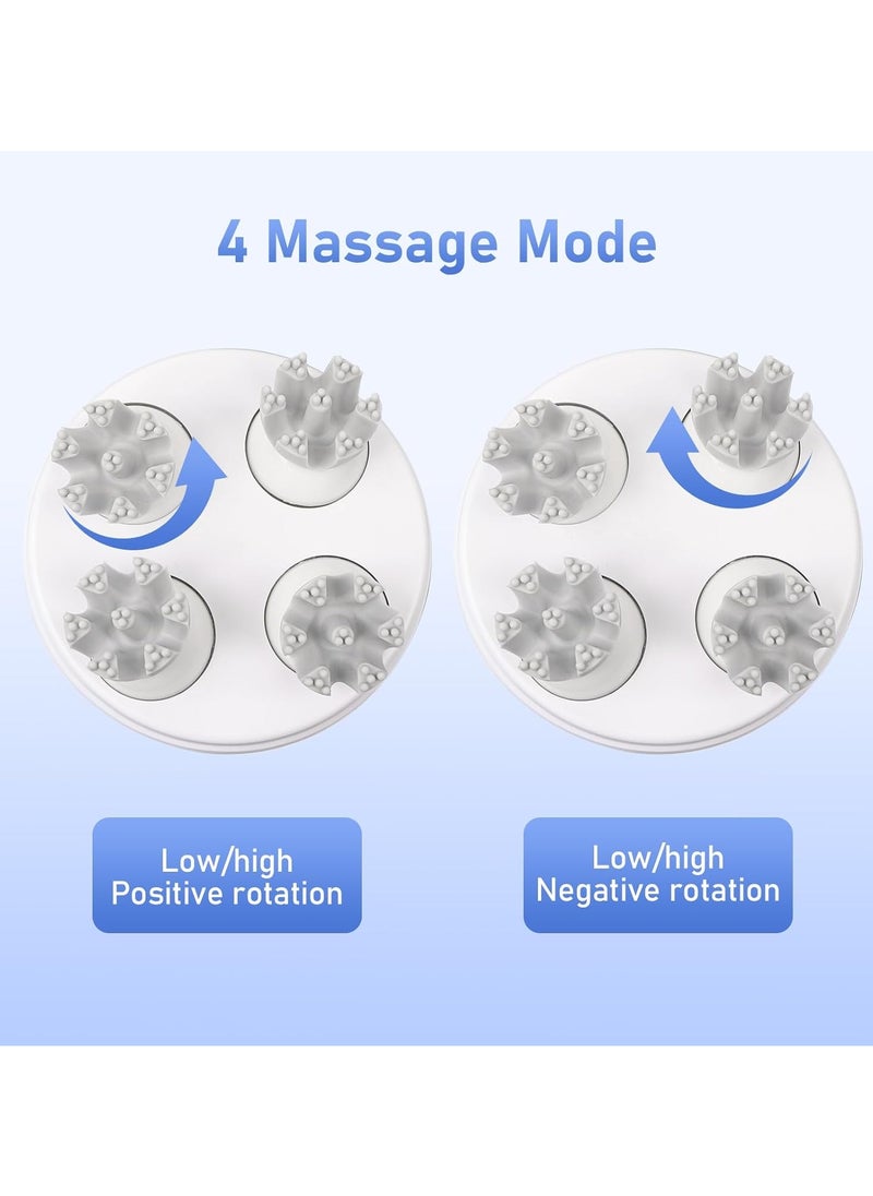 Ru syanl Electric Cordless Hair Scalp Massager with Kneading 84 Massage Nodes Handheld Portable Head Scratcher Massager for Hair Growth Deep Clean and Stress Relax and Dog Cat Massager  - Image 4