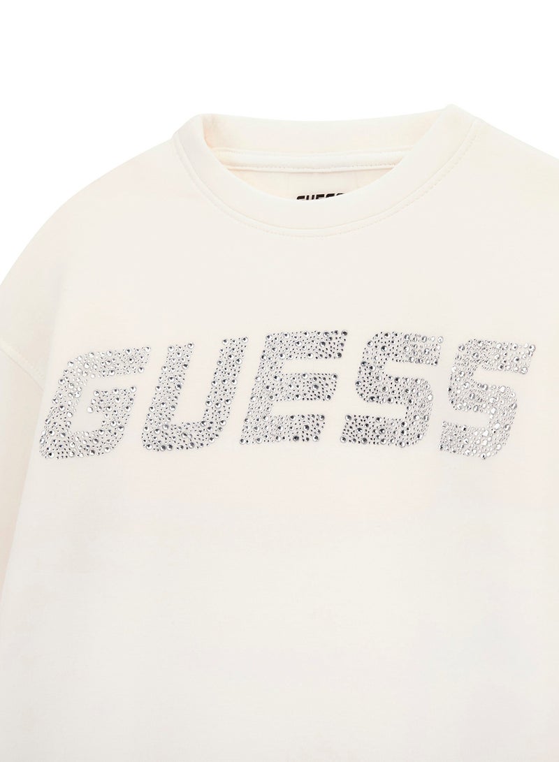 جس كنزة قطنية للأطفال بياقة دائرية - Image 3