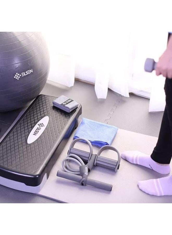 Generic - Elsin Complete Home Gym Box  8 Fitness Tools + Workout App and Nutrition Schedules Comprehensive Exercise Equipment to Strengthen Muscles and Burn Fat Perfect for Home Workouts for Men and Women - Image 1