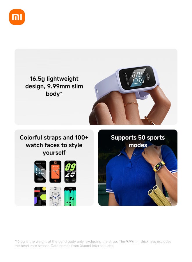 Xiaomi Smart Band 9 Active –  Pink | Fitness Tracker with AMOLED Display & Health Monitoring Pink - Image 2