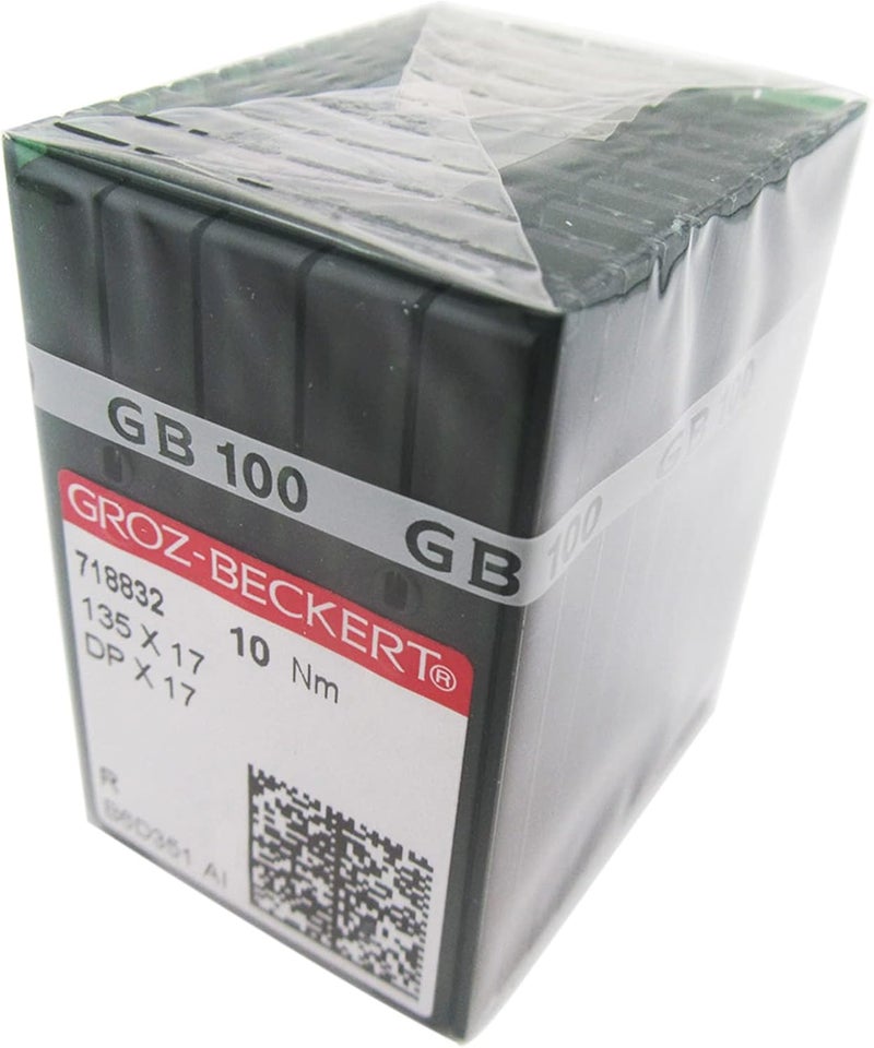 ckpsms GROZ-BECKERT Needle in Clear Plastic Box- 100 Groz-Beckert 135X17 DPX17 SY3355 for Industrial Walking Foot Machine Needles (22/140) - Image 1