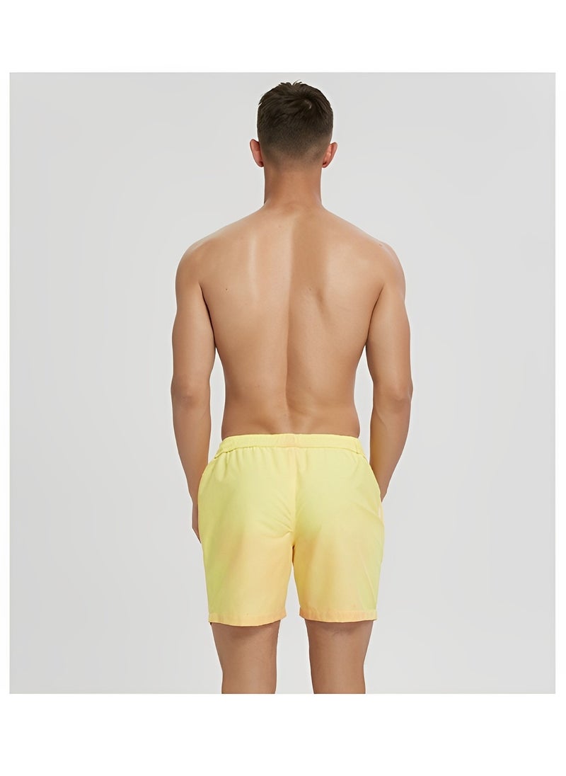 REOCLE Men's Swim Trunks Quick Dry Beach Shorts Temperature Color Changing Swim Trunks Lightweight Breathable Swimming Trunks  - Image 5