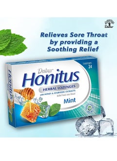 Dabur Honitus Herbal Lozenges With Honey And Ayurvedic Mint Flavor 24 Lozenges  - Image 5