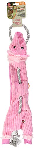 SPOT Skinneeez Barnyard Tug Dog Toy Rope Design for Strong Chewers Squeaker Crinkle StuffingFree Tug Toy for Medium to Large Dogs Puppies 23 inch Style Varies - Image 3