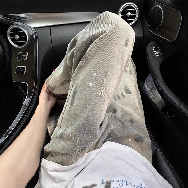 Unisex Classic Denim Jeans Loose Fit Daily Outdoor Wear - Image 2