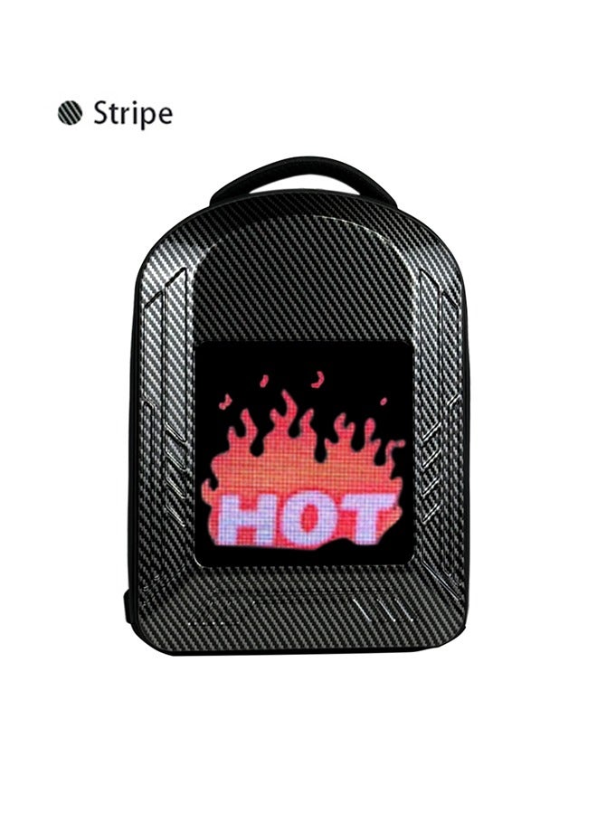 OASIS DESERT LED Backpack Shoulder Light Display Large Screen Cool DIY Hard Shell Waterproof Riding Sports  - Image 1