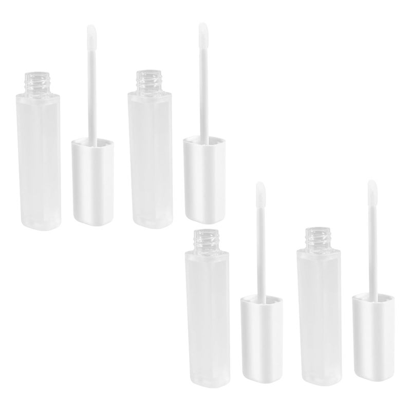 6ml Square Lip Gloss Bottles Frosted Plastic Lip Gloss Tubes Wand Safe Sturdy for Cosmetics - Image 1