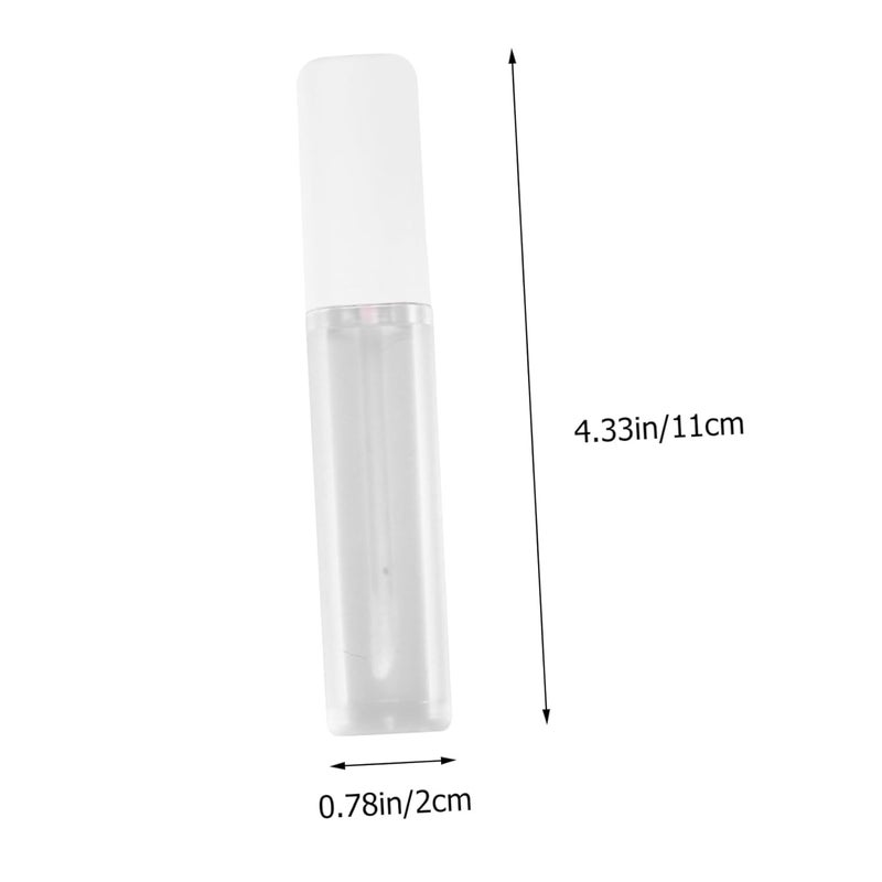 6ml Square Lip Gloss Bottles Frosted Plastic Lip Gloss Tubes Wand Safe Sturdy for Cosmetics - Image 2