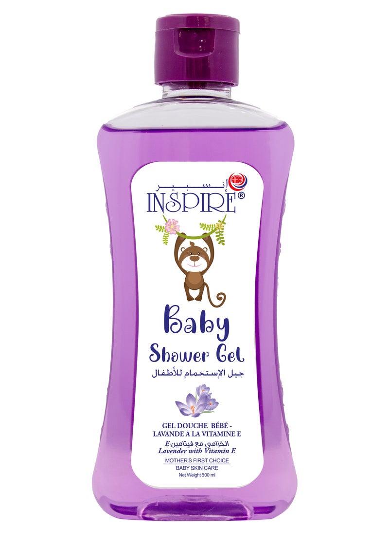 Inspire - Lavender Inspire Baby Shower Gel 500ML - Image 1