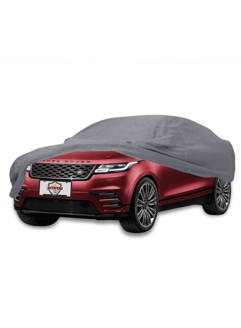 Zipporah All Weather Premium Lightweight 6-Layers Protective Car Cover 210T Compatible for 2020-2025 Range Rover Velar with Left Driver Side Door Zipper, Security Lock and Mirror Pockets - Image 1