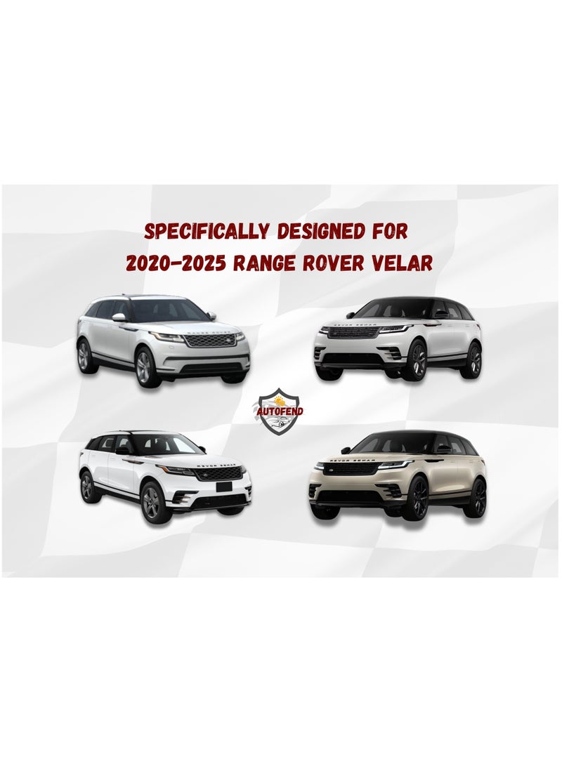 Zipporah All Weather Premium Lightweight 6-Layers Protective Car Cover 210T Compatible for 2020-2025 Range Rover Velar with Left Driver Side Door Zipper, Security Lock and Mirror Pockets - Image 5