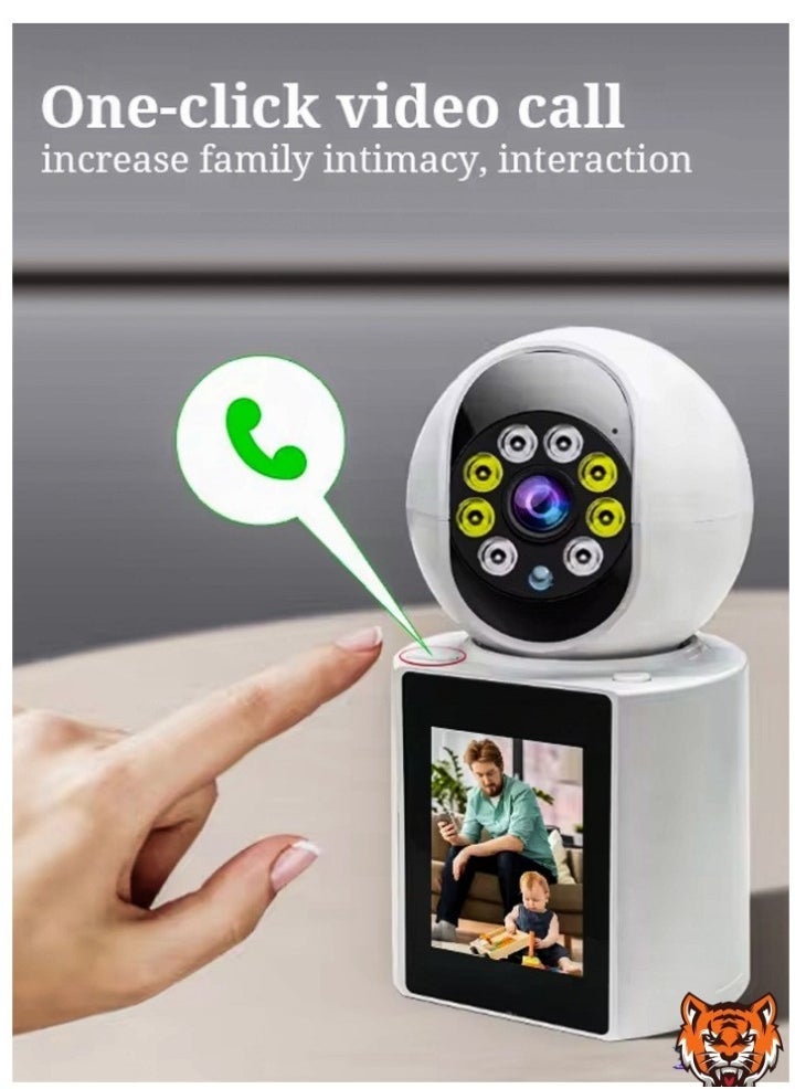 TIGER Home Office Security Camera – Full HD 1080P WiFi Surveillance, Two-Way Video Calling, 350° Motion Detection, Night Vision, and 32GB Storage Card - Image 1