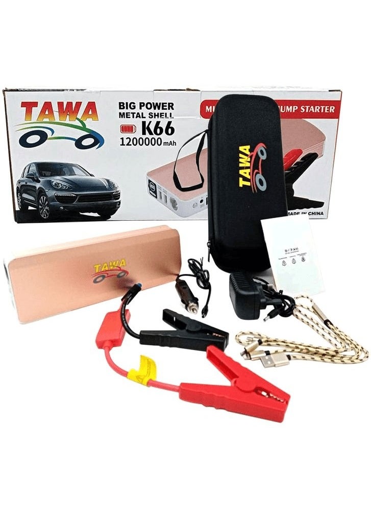 TAWA - Portable Car Jump Starter 1200000 Mah Emergency Start 12V Petrol & Engine Multi-Function USB Power Bank Battery Charger Jump Starter TAWA - Image 1