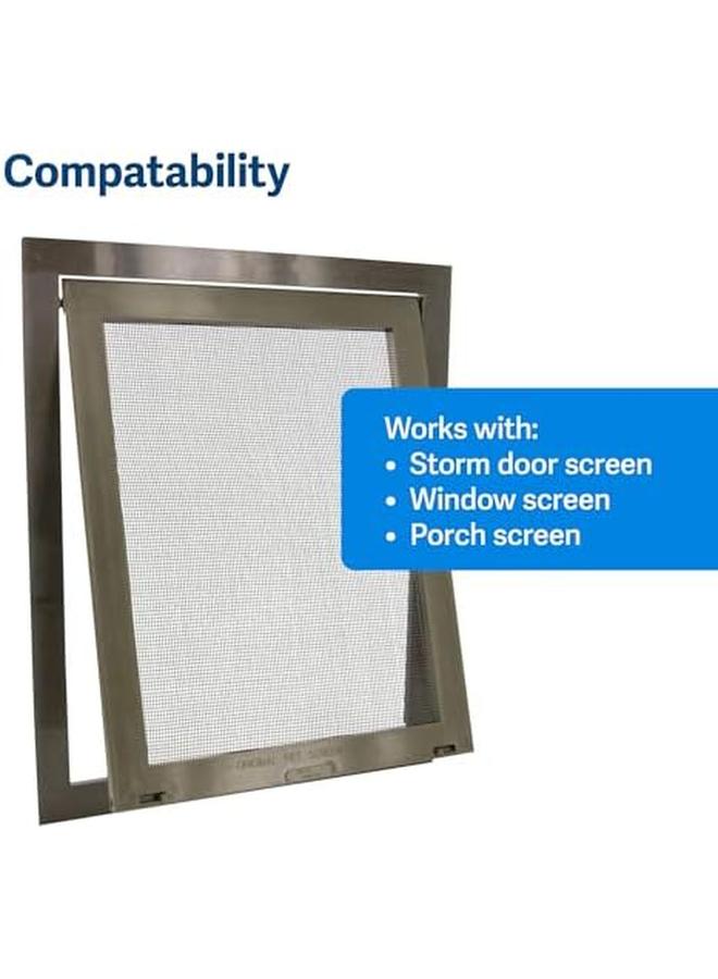 بيت سيف باب شاشة للحيوانات الأليفة للكلاب والقطط لباب الشاشة، نافذة صغيرة، باب العاصفة واستخدام الشرفة - Image 4