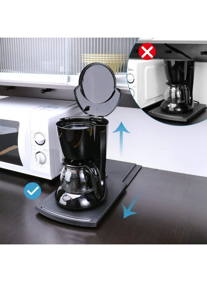 GAGAYA GAGAYA Handy Sliding Tray for Coffee Maker, Kitchen Appliance Moving Caddy, Countertop Slider with Smooth Rolling Wheels for Blender, Toaster, Air Fryer, Pot, Food Processors, Aid Mixer (Set of 2)  - Image 1