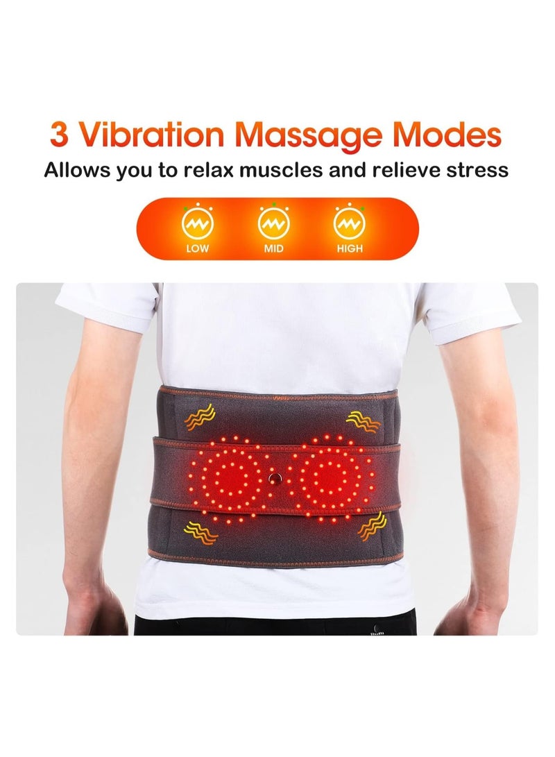 Generic Electric Heating Pad for the Waist, Cordless Heating Strap Warm Waist Support for the Abdomen with 3 Quick Heating Massage Modes, Touch Screen Relieves Lower Back Pain in the Lower Back, Abdomen, Ba - Image 4
