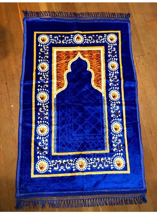 MANAM TRADING Soft Polyester Large Non-Slip Portable Prayer Mat,Prayer Rug For Men And Women - Image 1