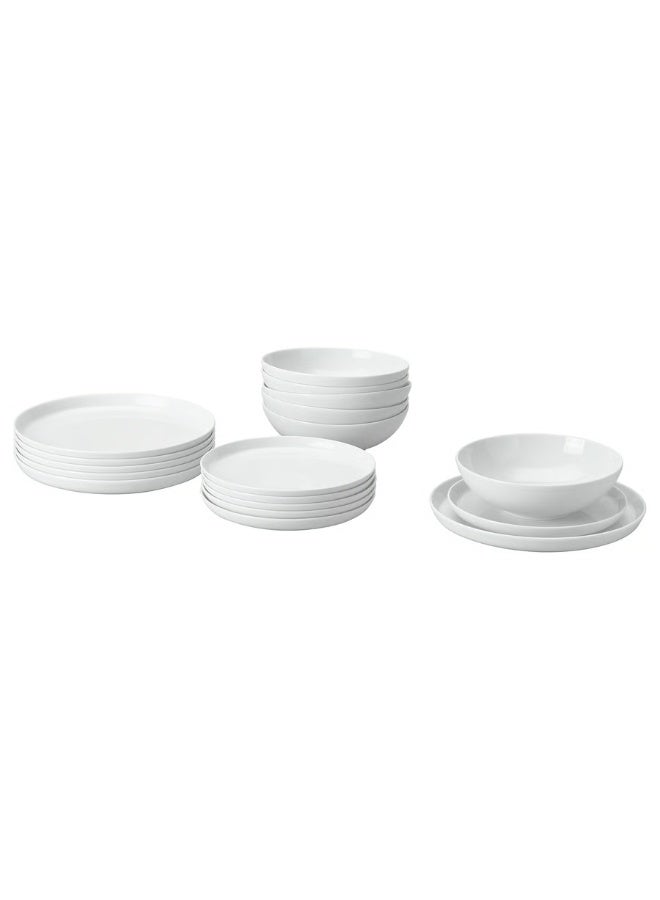 18-Piece Service White Width 27 cm Height 26 cm Length 30 cm - Image 1