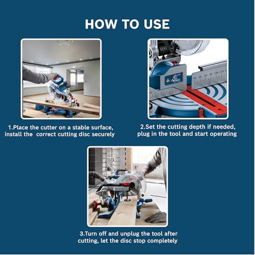 Bosch GDC 141 Professional Diamond Tile/Stone/Marble Cutter, 1450W, 125 mm, 12000 rpm, 3 kg + Hex Key, Hexagon Socket Wrench - Image 4