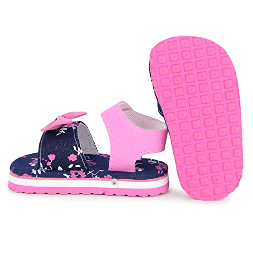 Neska Moda Baby Girls Eva Hook & Loop Chu Chu Musical Sound Sandals For 12 To 18 Months (Blue,Pink,White) -BT1349 - Image 3