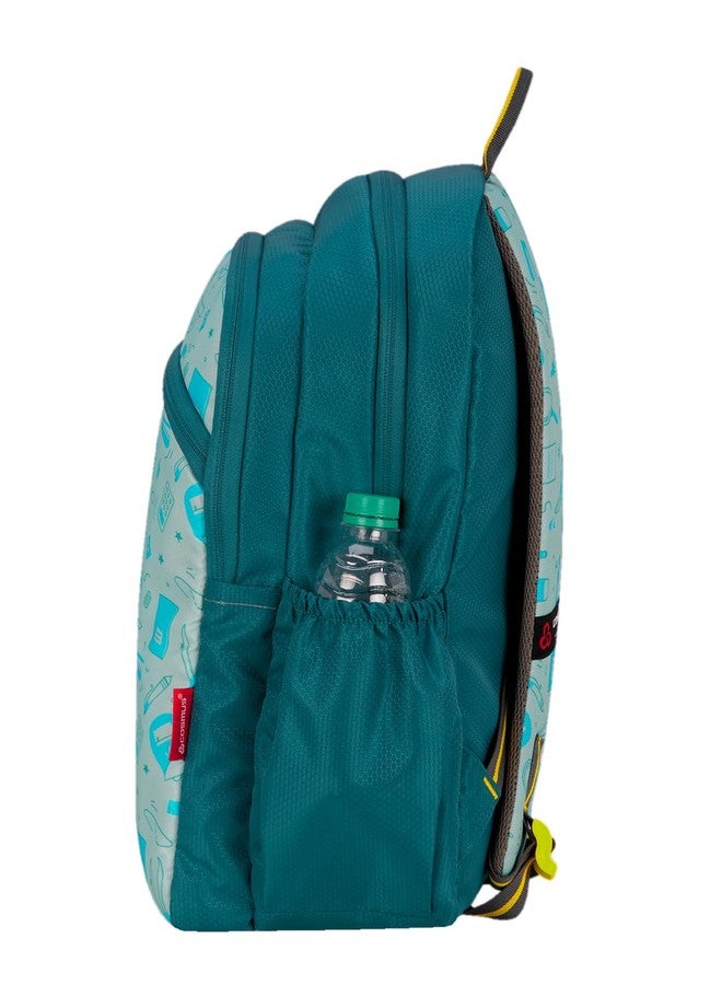 COSMUS MINO ARTISTO Printed School Bag T Green 15L - 14 inches Kids Polyester Backpack ideal for Boys and Girls of Age Group 2-5 yrs | Small Students Daypacks - Image 3