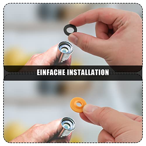 SAVITA 8pcs Water Flow Restrictor, Silicone Shower Flow Reducer Limiter in 4 Specifications Water Flow Reducer for Shower Head Handheld Showers - Image 3