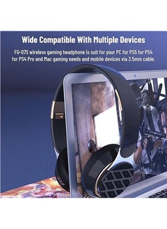 General Wireless over-ear gaming headset, built-in microphone, Bluetooth 5.0 headset, over-ear stereo headset, built-in memory slot, retractable headband  - Image 5