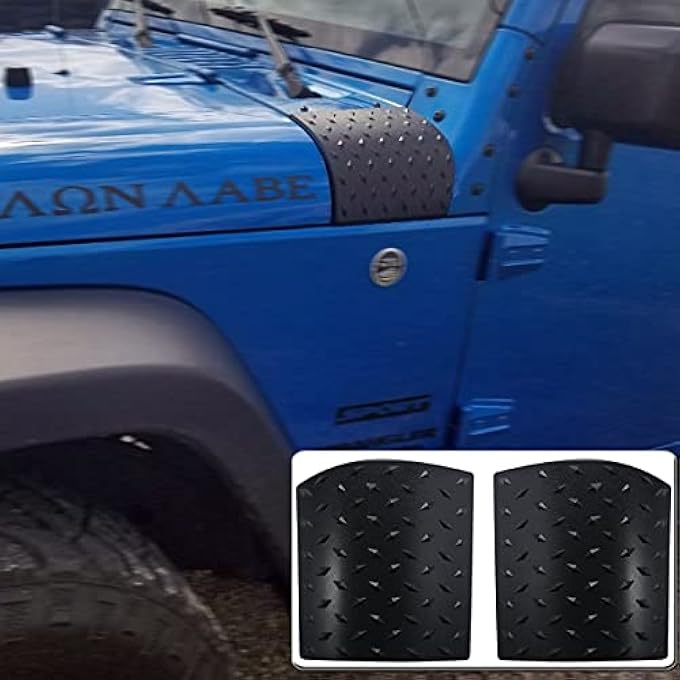 rayihni Sporthfish Cowl Body Armor Powder Coated Finish Outer Cowling Cover For Jeep Wrangler Jk Rubicon Sahara Sport X  Unlimited 24 Door 20072015 - Image 1