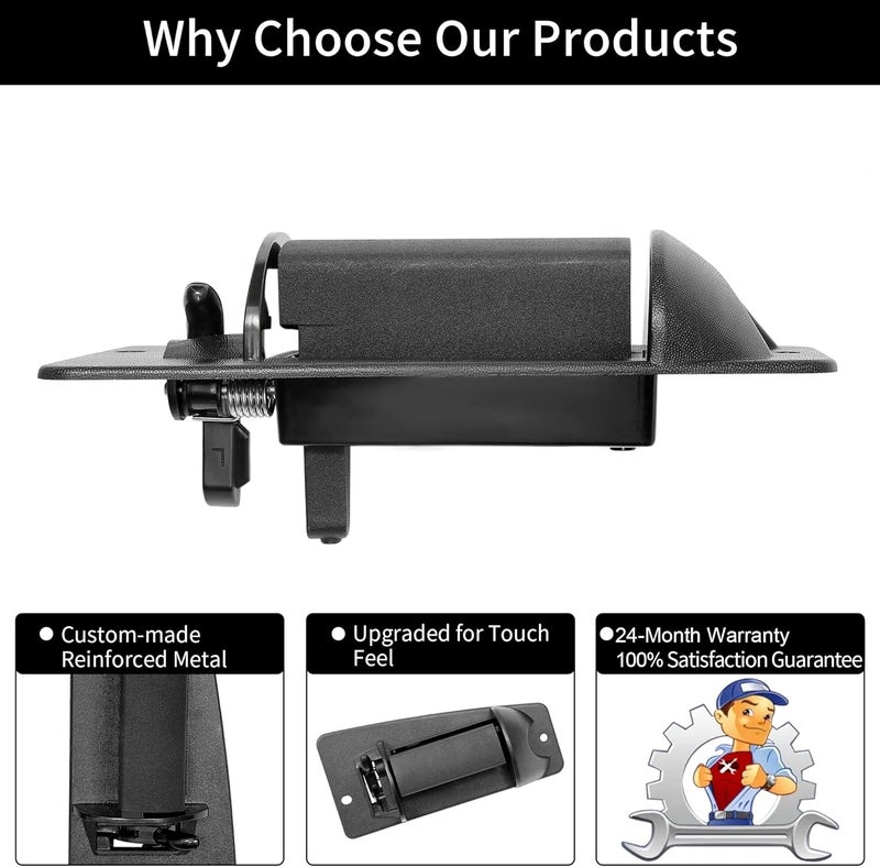 Gledewen Metal Exterior Door Handles for 1999-2007 Chevy Silverado & GMC Sierra - Image 4