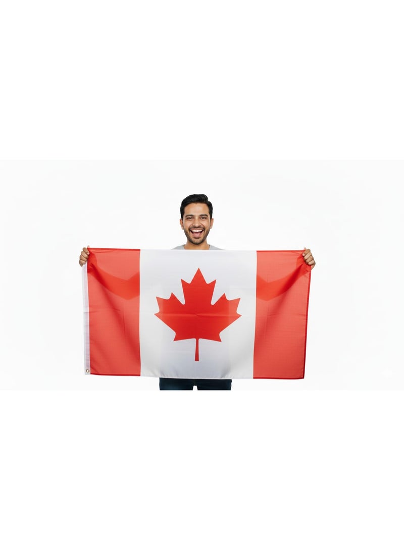 ARS Canada Flag - Heavy-Duty 210D Satin, Canada Flag for Outdoor/Indoor, Fade Resistant, Flag Day, And Home-Polyester, Sport Day, FIFA World Cup-Size Available - Image 4