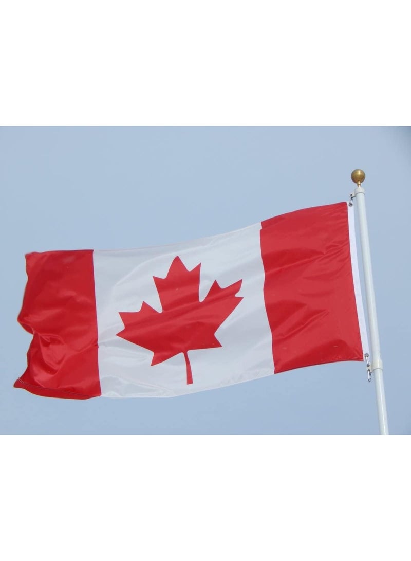 ARS Canada Flag - Heavy-Duty 210D Satin, Canada Flag for Outdoor/Indoor, Fade Resistant, Flag Day, And Home-Polyester, Sport Day, FIFA World Cup-Size Available - Image 2