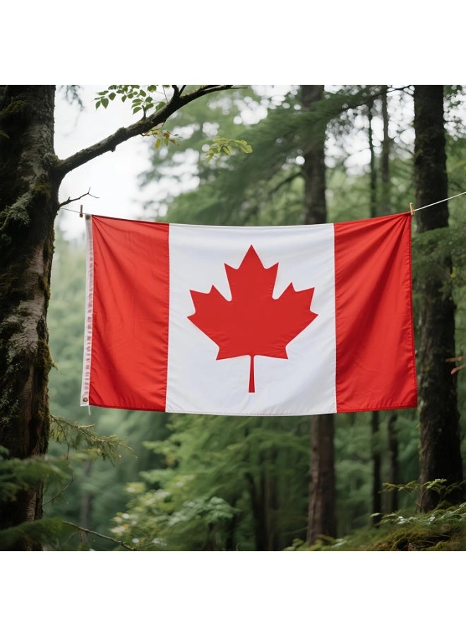 ARS Canada Flag - Heavy-Duty 210D Satin, Canada Flag for Outdoor/Indoor, Fade Resistant, Flag Day, And Home-Polyester, Sport Day, FIFA World Cup-Size Available - Image 5