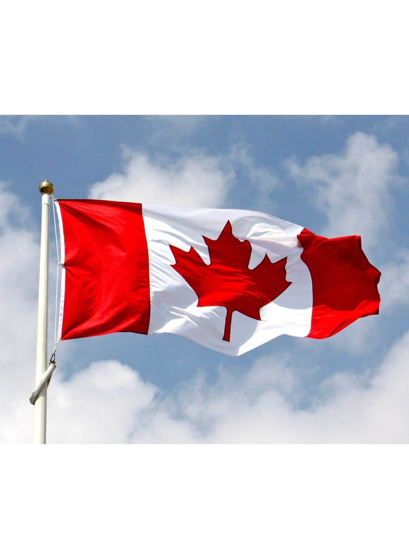 ARS Canada Flag - Heavy-Duty 210D Satin, Canada Flag for Outdoor/Indoor, Fade Resistant, Flag Day, And Home-Polyester, Sport Day, FIFA World Cup-Size Available - Image 1