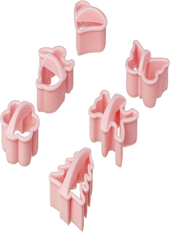 Gondol g-170 6 piece elegance biscuit moulds, plastic, multicolor