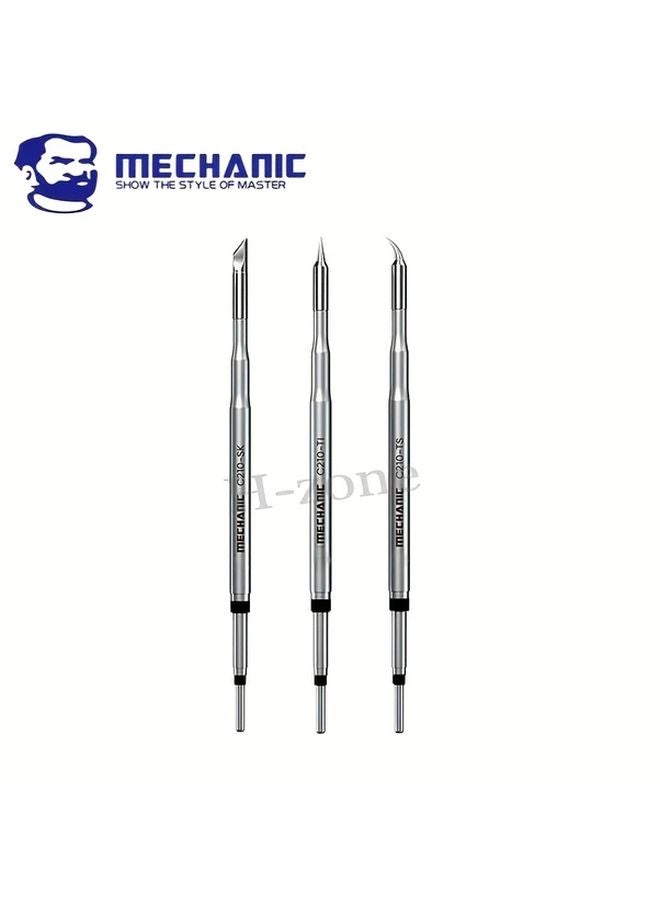 New WXL 210 3Pcs High Performance Durable Welding Iron Heads Compatible with JBC T210 Handle - Image 2