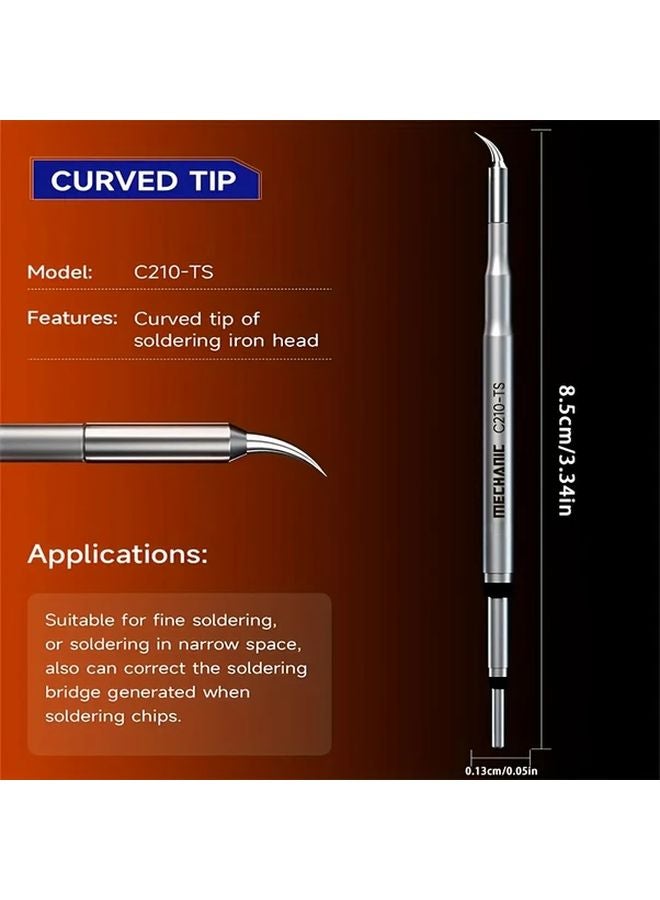 New WXL 210 3Pcs High Performance Durable Welding Iron Heads Compatible with JBC T210 Handle - Image 4