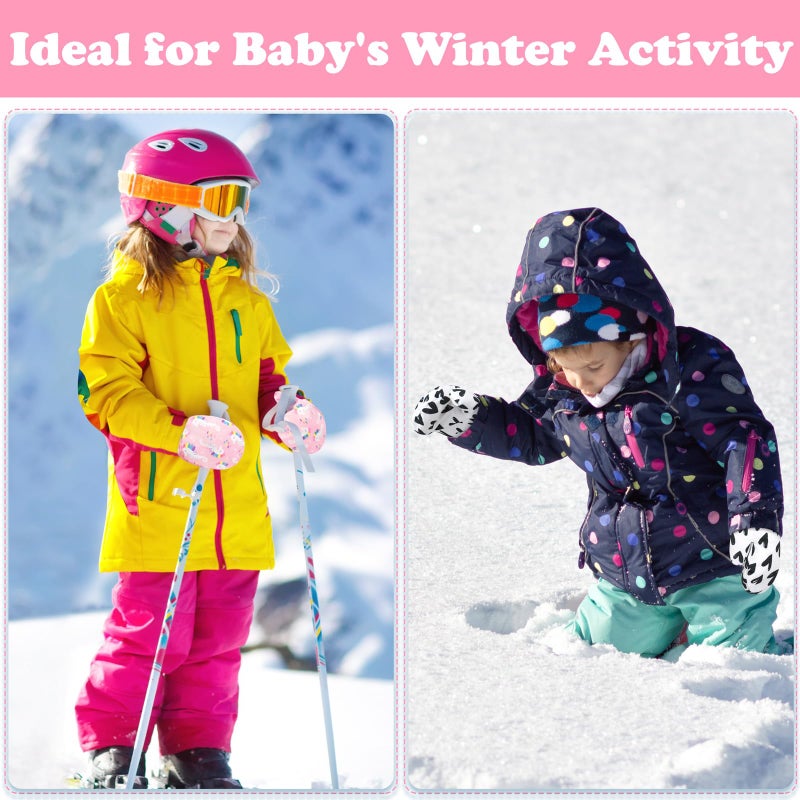Sarfel Toddler Gloves Ages 2-4 Toddler Mittens Ages 2-4 Toddlers Waterproof Gloves Toddlers Snow Mittens Waterproof Girls Glove - Image 4