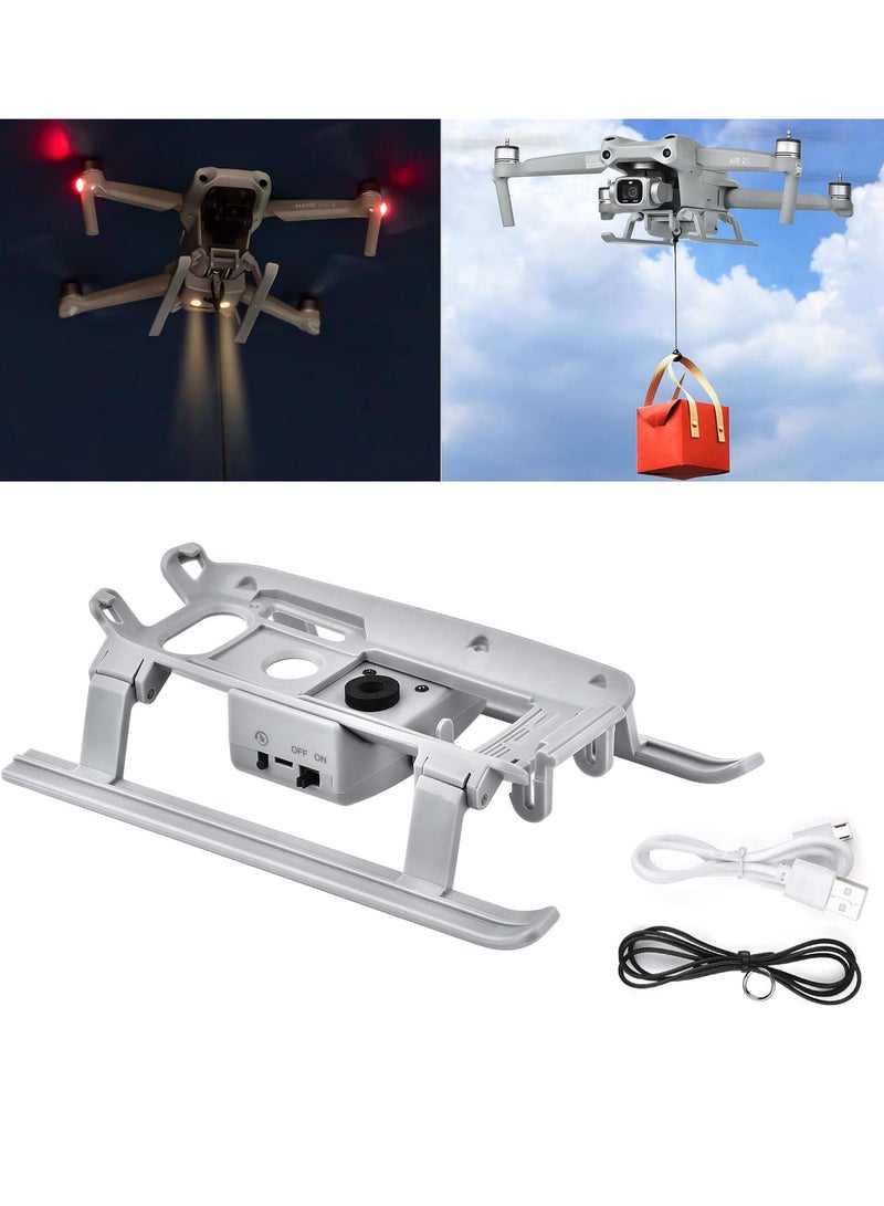 Air Drop System with Landing Gear for DJI Air 2s/Mavic Air 2 Drone Foldable Air Drop Release Multi-scene Air Drop Device Throw Throw Throw Thrower Fish Bait Ring Remote Drop Expansion Accessories - Image 1