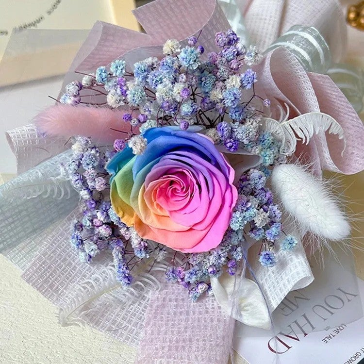 Bluejw Best-Selling Square Preserved Eternal Rose Bouquet in Gift Box – High-End Dried Plants Valentine's Day Gift for Her, Long-Lasting Romantic Decor - Image 5