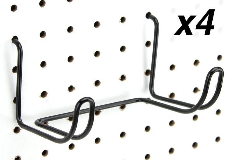 Right Arrange Pegboard Drill Holder, 4 Pack - Black, Steel - Hooks to Any Peg Board - Pegboard Organization Accessory - Add to Pegboard in Your Tool Shed, Garage, or Workbench - Image 2