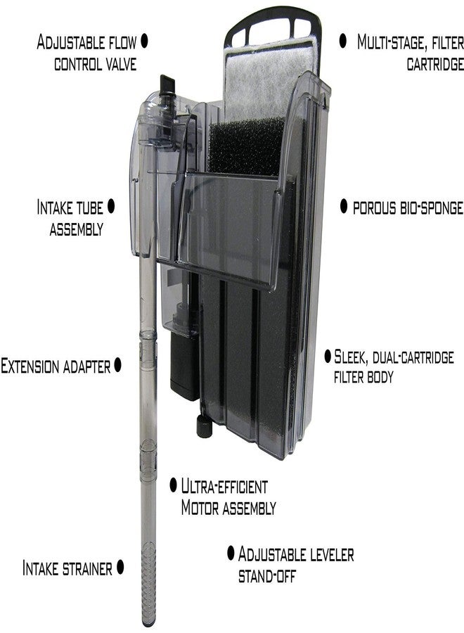 EA Encompass All Performance Hang-On Power Filter - for Aquariums up to 55 GAL - 220GHP - Not Made in China - Image 3